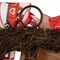 Ribbon and Twig Valentine's Day Wreath with Wooden Heart Accents 17 Inch